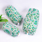 Hand Block Printed Toiletry Bag, Waterproof Wash Bag, Makeup Bag, Cosmetic Bag, Travel Bag with Pockets, India Wood Blocks, Jumbo Wash Bag